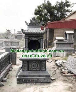 Mẫu mộ đá một mái đẹp bán tại Bắc Ninh.